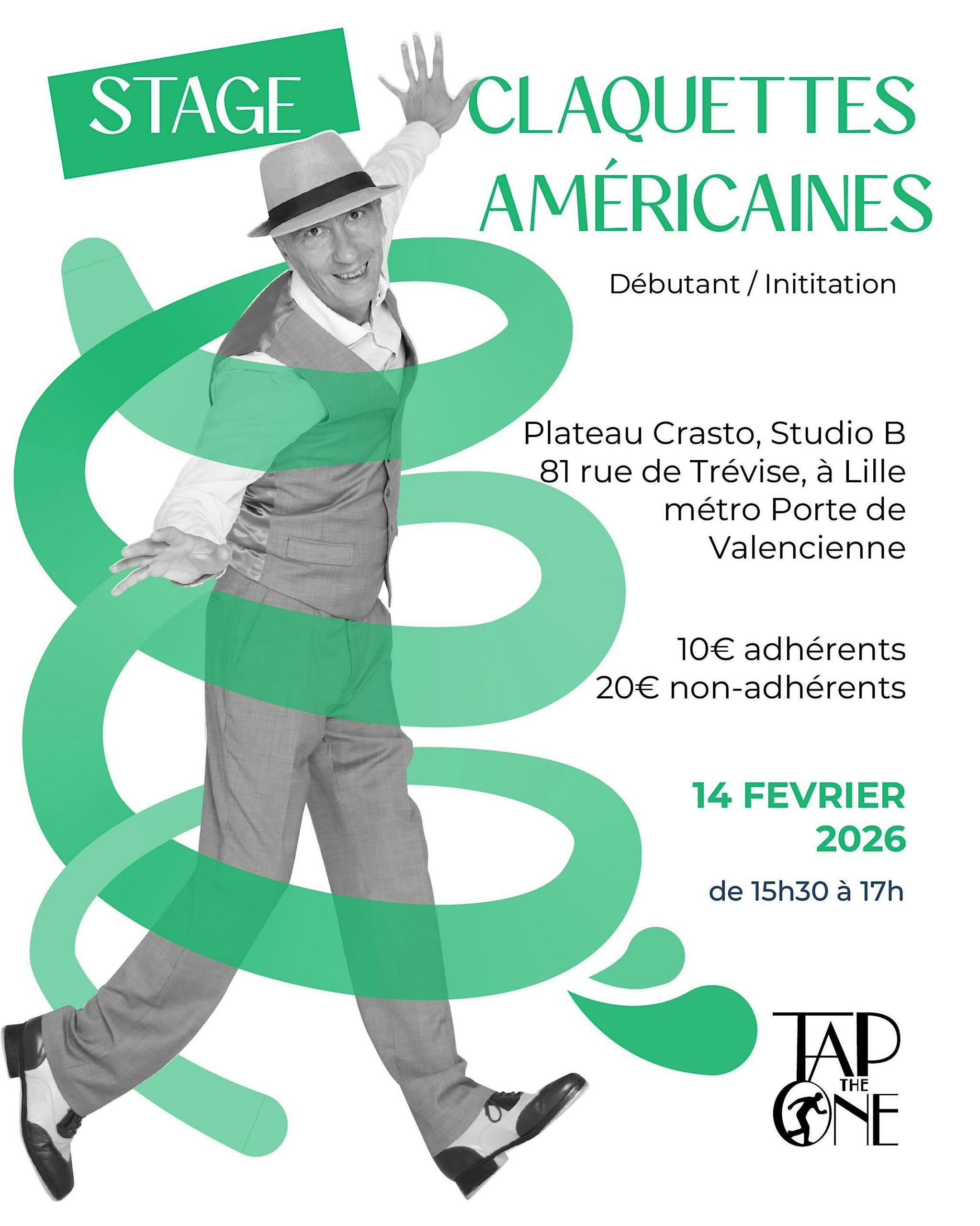 Stage de claquettes américaines initiation / débutant à Lille